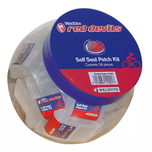 Rustines Weldtite Red Devils Bocal De 36 kits 1 Rustines Weldtite Red Devils Bocal De 36 kits