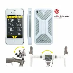Housse Topeak RideCase Avec Montage Pour IPhone 4/4S Blanc