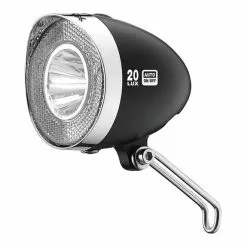 Éclairage Avant XLC LED Retro 20 Lux CL-D03 Avec Feu De Position Noir
