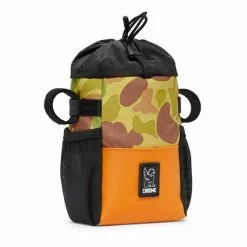 Sacoche De Guidon Chrome Doubletrack Feed 1.5L Jaune Vert Orange