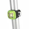 Lampe Arrière Knog Blinder 1 Cross Vert Lime