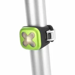 Lampe Arrière Knog Blinder 1 Cross Vert Lime