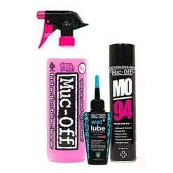 Kit De Nettoyage Muc-Off Cleaner 1L + MO94 + Wet Lube