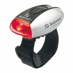 Phare Multi-usages Sigma Micro De Argent Avec LED Rouge