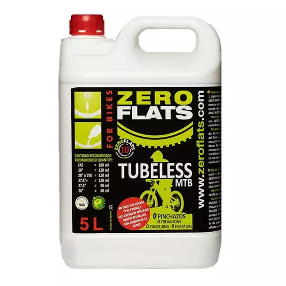 Liquide Anti-crevaison ZeroFlats Pour Tubeless 5L 1 Liquide Anti-crevaison ZeroFlats Pour Tubeless 5L